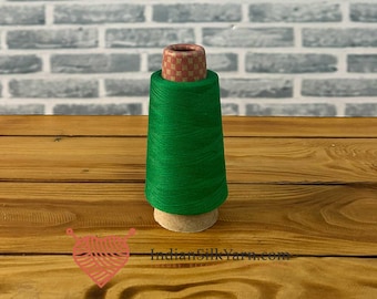 60/2 Pure Mulberry Silk Yarn  in Cone – 1500m (50g) | Fine Lace Weight Mulberry Silk | Weaving, Embroidery, Machine Knitting - Choose colour
