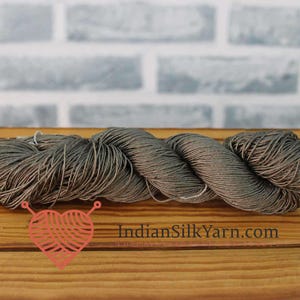 Pure Mulberry Matka Rustic Silk Yarn – 50g Skein, Sport Weight, 150m, Slubby & Natural Texture, Unique Raw Silk for Knitting | Crochet RM40
