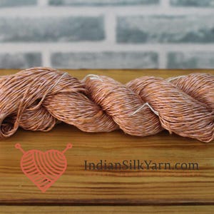 Pure Mulberry Matka Rustic Silk Yarn – 50g Skein, Sport Weight, 150m, Slubby & Natural Texture, Unique Raw Silk for Knitting | Crochet RM14