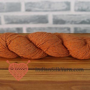 Tussah Silk Yarn with Lurex – 200m/50g – 7 Ply | Silk with Metallic Thread – Luxury Yarn for Knitting, Crochet & Weaving - TL1