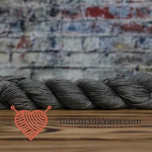 Fingering-Sock weight Silk Yarn 50g/1.75 oz in skeins 250m per Skein for Knitting Crochet Embroidery and other projects 036