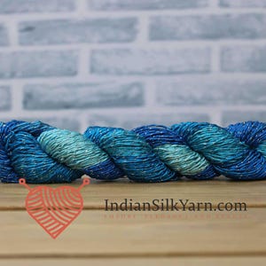 Hilo de seda morera de filamento premium con lúrex – Madeja de 50 g, 150 m – Brillante, resistente y lujoso para tejer, crochet y tejer a máquina - 8