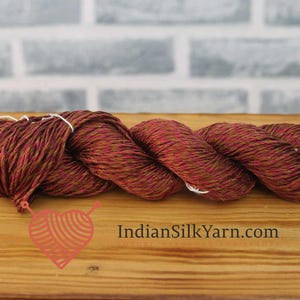 Pure Mulberry Matka Rustic Silk Yarn – 50g Skein, Sport Weight, 150m, Slubby & Natural Texture, Unique Raw Silk for Knitting | Crochet RM12