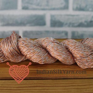 Pure Mulberry Matka Rustic Silk Yarn – 50g Skein, Sport Weight, 150m, Slubby & Natural Texture, Unique Raw Silk for Knitting | Crochet RM39