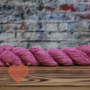 Fingering-Sock weight Silk Yarn 50g/1.75 oz in skeins 250m per Skein for Knitting Crochet Embroidery and other projects 032