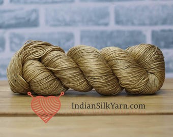 100% Mulberry Silk Yarn– Fingering Sock Weight | 50g Skein(250m) | Baby Weight Yarn for Knitting & Crochet| Soft Lightweight Shiny Yarn QS26