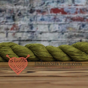 Fingering-Sock weight Silk Yarn 50g/1.75 oz in skeins 250m per Skein for Knitting Crochet Embroidery and other projects 006