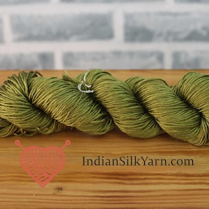 Pure Mulberry Matka Rustic Silk Yarn – 50g Skein, Sport Weight, 150m, Slubby & Natural Texture, Unique Raw Silk for Knitting | Crochet RM19