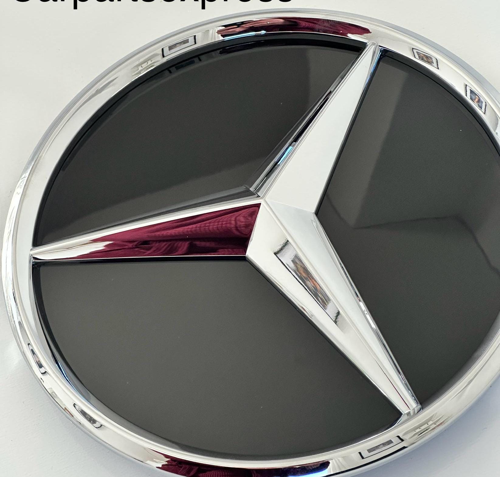 Fit For Mercedes- Benz W177 W205 2018-23 Black Star Convex Grill Emblem