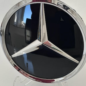 Mercedes Benz- chroom of zwart vervangende 3D-radiatorgrillsterembleem 18,5 cm W205 ABC GLK OEM-nummer: A0008171016 A0008880060