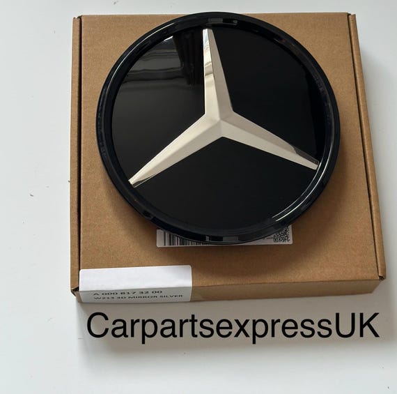 thumbnail image 2 of Mercedes-Benz E-Class W213 W238 Gloss Black Grille Star Emblem - A0008880100 2 of 5