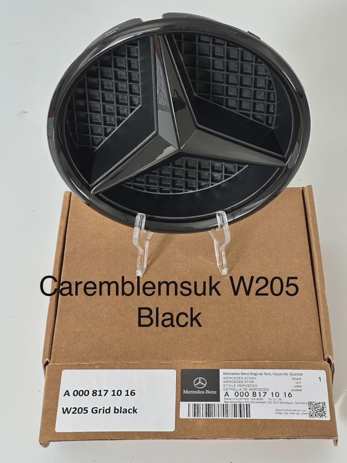 SchwarzKühlergrill Emblem Für Mercedes Benz A C Klasse W176 W205