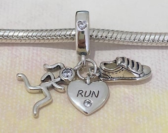 Pandora 'I Love to Run' Running Shoe Dangle Charm - Etsy