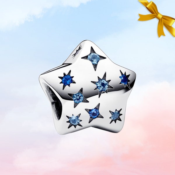 Bold Sparkling Star Charm • New Genuine S925 Sterling Silver Charm for Pandora Bracelet • Necklace Pendant • Best Gift for Her