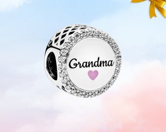 Oma Charm • Neuer echter S925 Sterling Silber Charm für Pandora Armband • Halsketten Anhänger • Geschenk für Oma