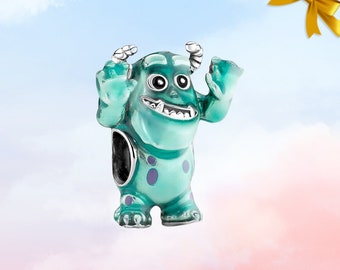 Dije Pixar Sulley • Nuevo dije genuino de plata de ley S925 para pulsera Pandora • Colgante de collar • El mejor regalo para ella para él