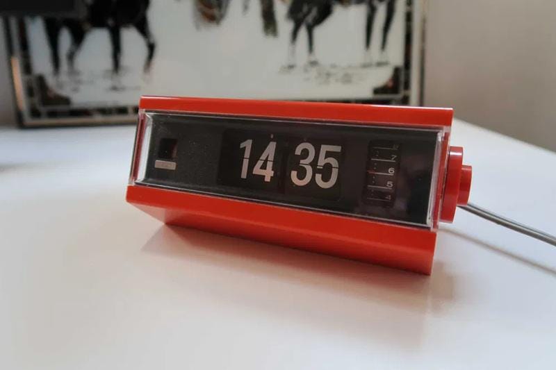 COPAL 227 青 ５０Hz Copal Model 227 Flipcard Electric Alarm Clock | eBay