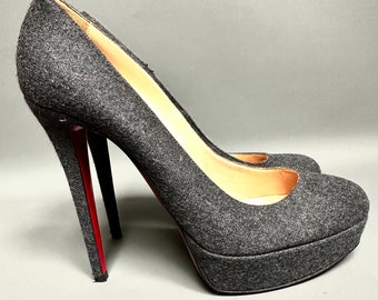 Christian Louboutin Grau Bianca 140 Größe Eu 41