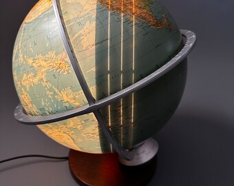 Globe vintage Columbus Soleil/Lune années 70