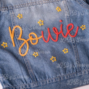 Adorable Custom Denim Jacket: Personalized Baby & Toddler Jean Jacket Perfect for Baby Showers or Birthdays image 1