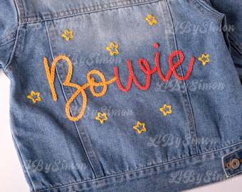 Personalized Baby Denim Jacket: Custom Name Toddler Jean Jacket