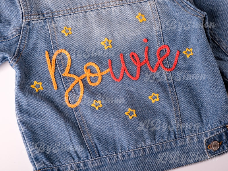 Adorable Custom Denim Jacket: Personalized Baby & Toddler Jean Jacket Perfect for Baby Showers or Birthdays image 1