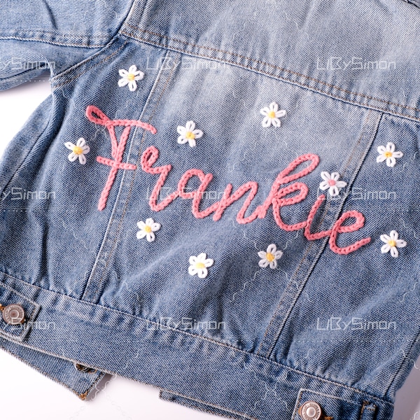 Personalized Baby Denim Jacket: Custom Name Toddler Jean Jacket