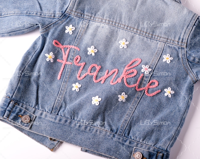 Personalized Baby Denim Jacket: Custom Name Toddler Jean Jacket