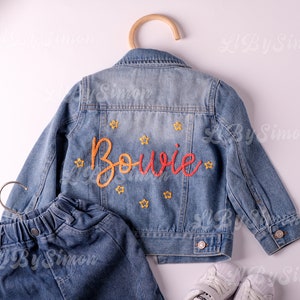 Adorable Custom Denim Jacket: Personalized Baby & Toddler Jean Jacket Perfect for Baby Showers or Birthdays image 3