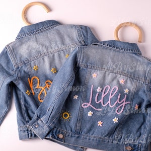 Adorable Custom Denim Jacket: Personalized Baby & Toddler Jean Jacket Perfect for Baby Showers or Birthdays image 5