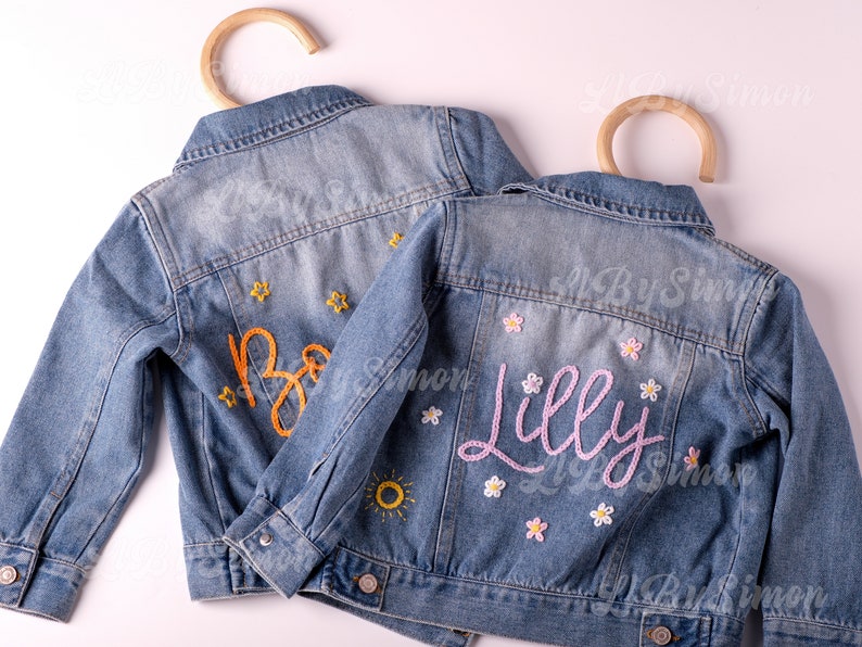 Adorable Custom Denim Jacket: Personalized Baby & Toddler Jean Jacket Perfect for Baby Showers or Birthdays image 5