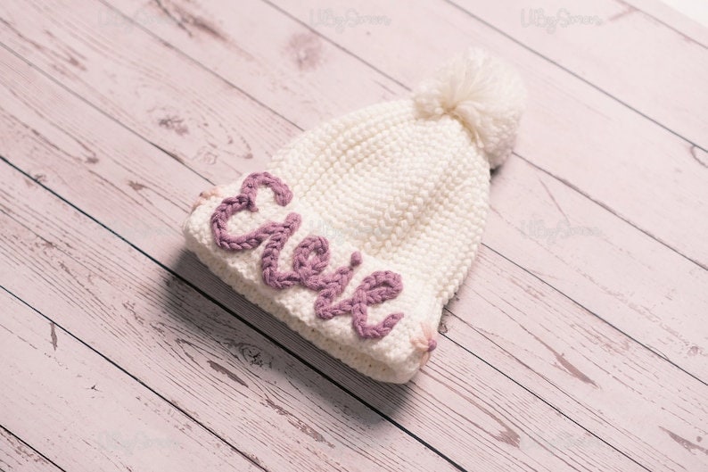 Kid's Winter Hat with Personalized Embroidery Cozy Winter Hat for Babies and Toddlers Gifts for Kids image 1