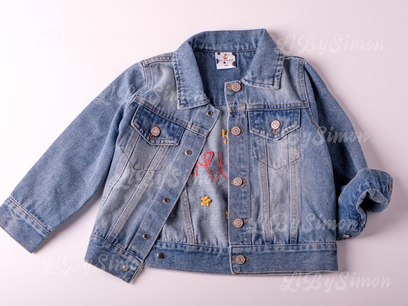 Adorable Custom Denim Jacket: Personalized Baby & Toddler Jean Jacket Perfect for Baby Showers or Birthdays image 4