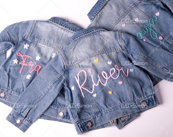 Adorable Custom Denim Jacket: Personalized Baby & Toddler Jean Jacket - Perfect for Baby Showers or Birthdays!