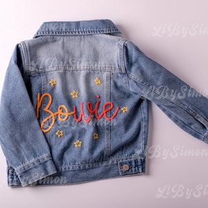 Adorable Custom Denim Jacket: Personalized Baby & Toddler Jean Jacket Perfect for Baby Showers or Birthdays image 2