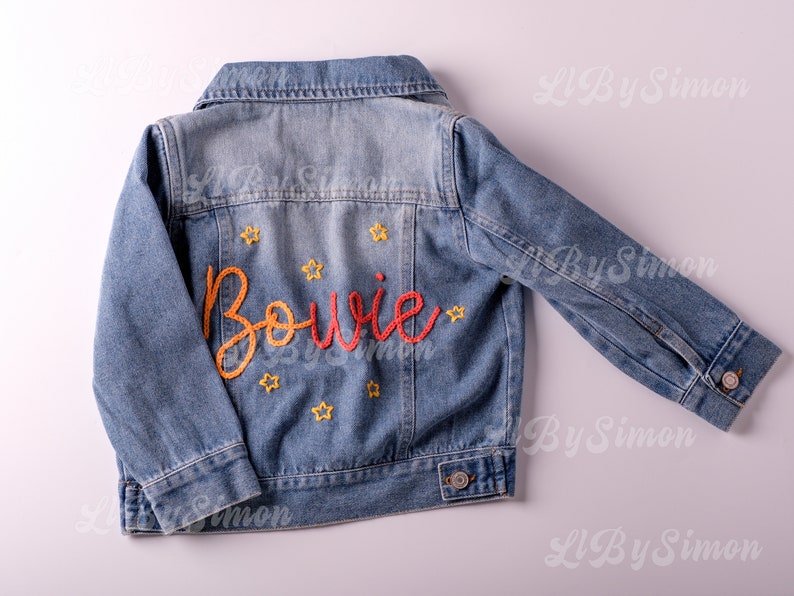 Adorable Custom Denim Jacket: Personalized Baby & Toddler Jean Jacket Perfect for Baby Showers or Birthdays image 2