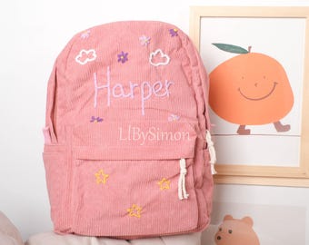 Custom Toddler Backpack – Personalized Hand-Embroidered School Bag