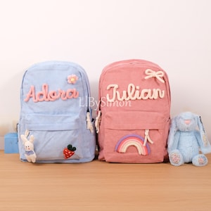 Sac à dos personnalisé pour tout-petit avec nom personnalisé - Sac d'école parfait pour les enfants et les enfants d'âge préscolaire