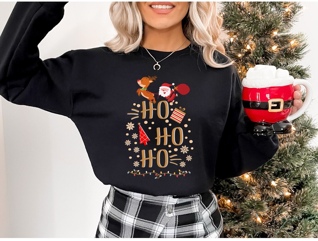 Hohoho Santa Sleigh Run Unisex Sweatshirt, Merry Marathon Hohoho ...