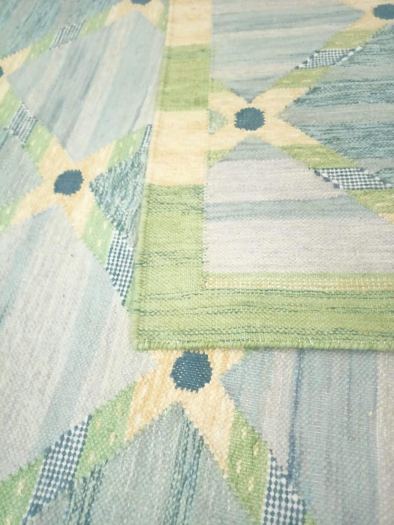 Home Goods Rugs Green Swedish Scandinavian Very High Demand Hand Woven Home goods rugs green swedish scandinavian very high demand hand woven