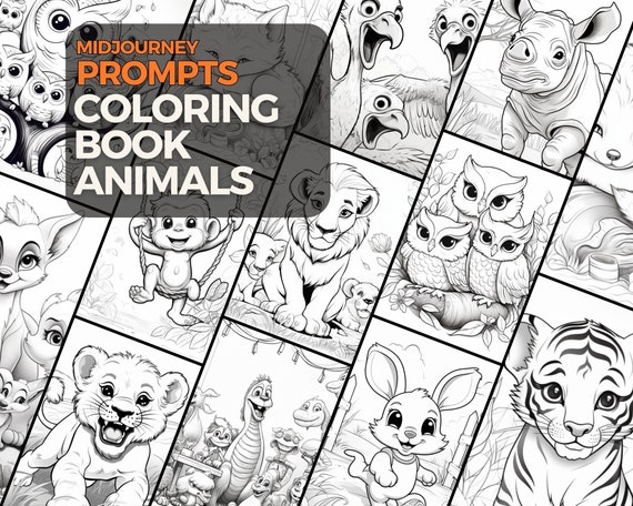 Childrens Coloring Books Midjourney Prompt