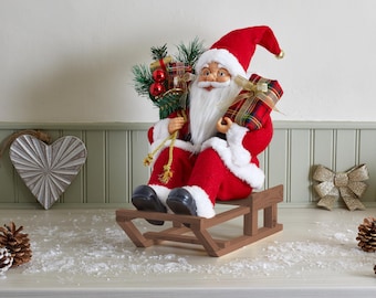 Three Kings Sleigh Santa Christmas Decoration 35cm