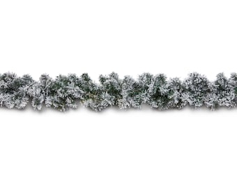 Guirnalda de nieve de 270 cm, decoración navideña para el hogar