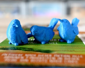 Cute Bird Meeples for Wingspan | Replacement Action Dice | 3D Printed Board Game Accessories | Little Birds for Your Game