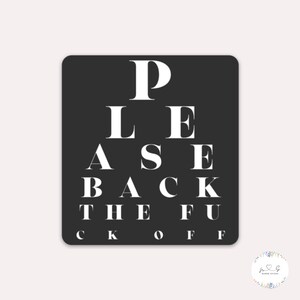 Back Off Sticker| Nursing Stickers, Funny Sticker, Sarcastic Sticker, Water Bottle Sticker, Funny Nurse Sticker, Joke Sticker, Nurse Life