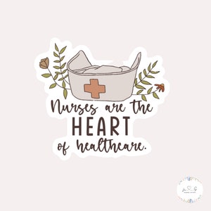 Heart of Healthcare Sticker | Nurse Sticker, Nursing Sticker, Healthcare Sticker, Water Bottle Sticker, Nursing Student, Gift for Nurse