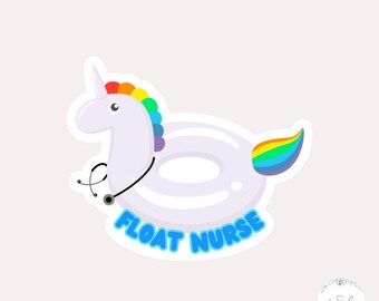 Nurse Sticker | Float Nurse, Nursing Sticker, Stickers for Nurses, Healthcare Sticker, Nursing Joke Sticker, Nurse Sticker, Waterproof