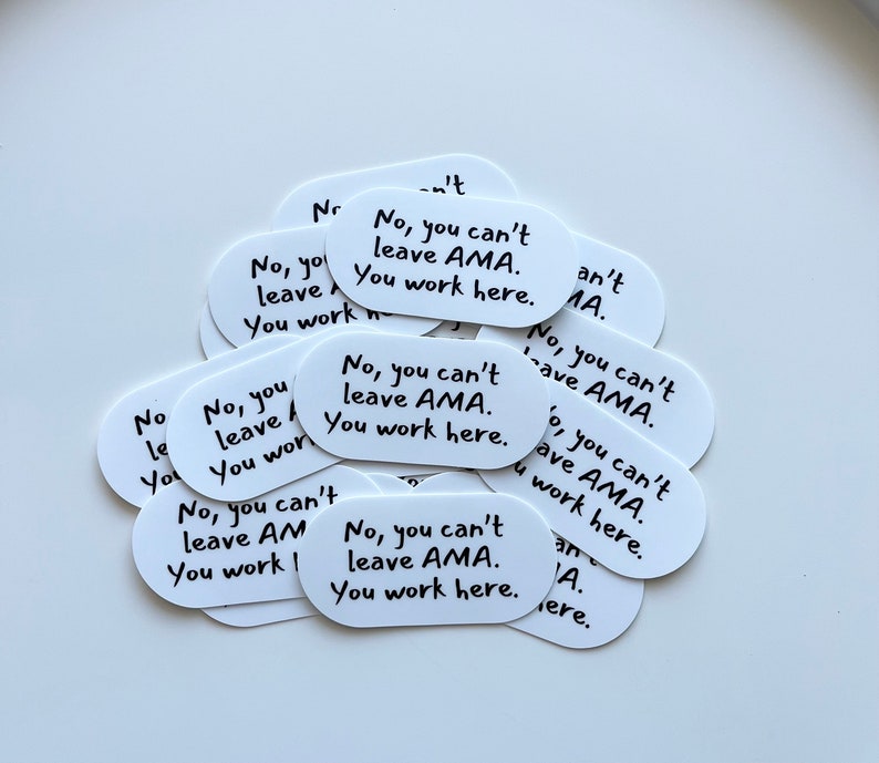 AMA Nurse Sticker, Funny Nurse Sticker, Stickers for Nurses, Gift for ...