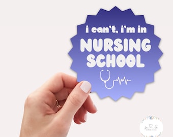 Nurse Sticker | Funny Nurse Sticker, Stickers for Nurses, Gift for Nurse, Nursing Student Sticker, ICU Nurse Sticker, Healthcare Stickers