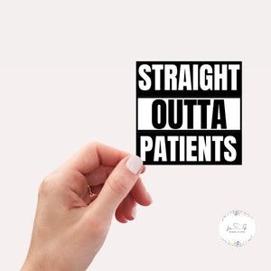 Nurse Sticker | Funny Nurse Sticker, Stickers for Nurses, Gift for Nurse, Nursing Student Sticker, ICU Nurse Sticker, Healthcare Stickers